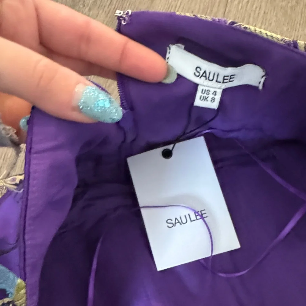 Sau Lee Feathered Women's Dress with tags - Picture 2 of 6